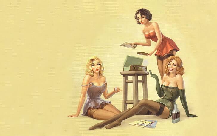 Vintage Pinup Sanatı